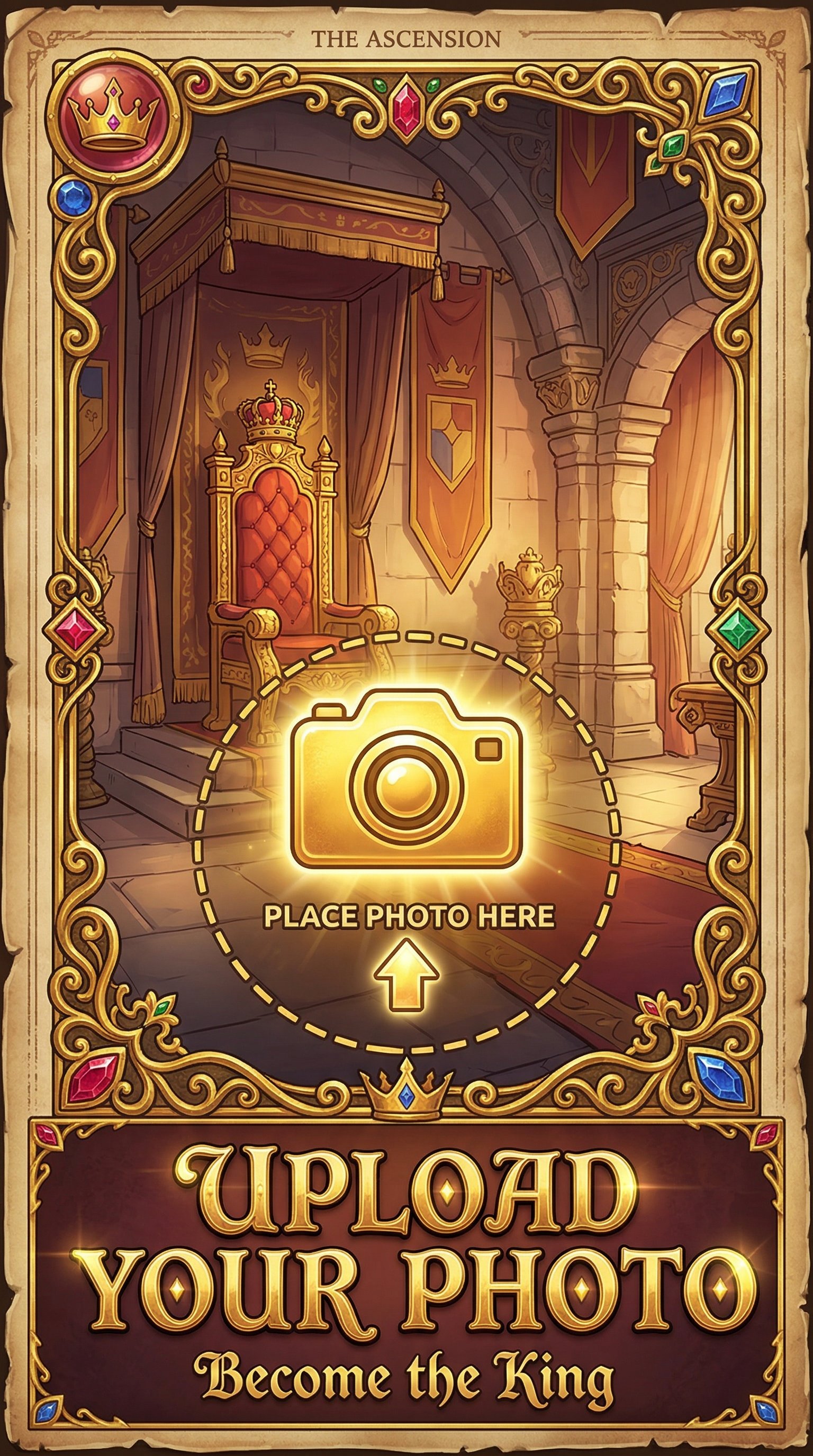 Upload Your Photo — Become the King